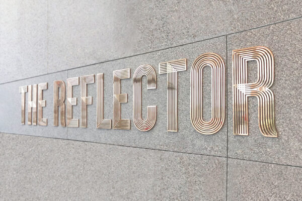 The Reflector sign