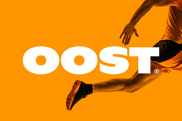 Oost homepage logo and runner