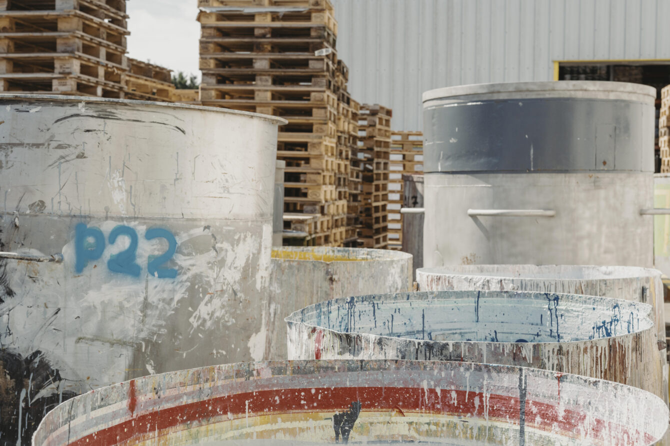 Prestige exterior factory and paint vats