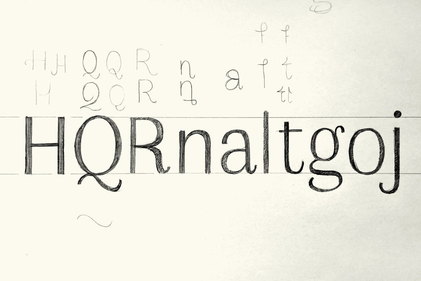 Nch typeface handrwan