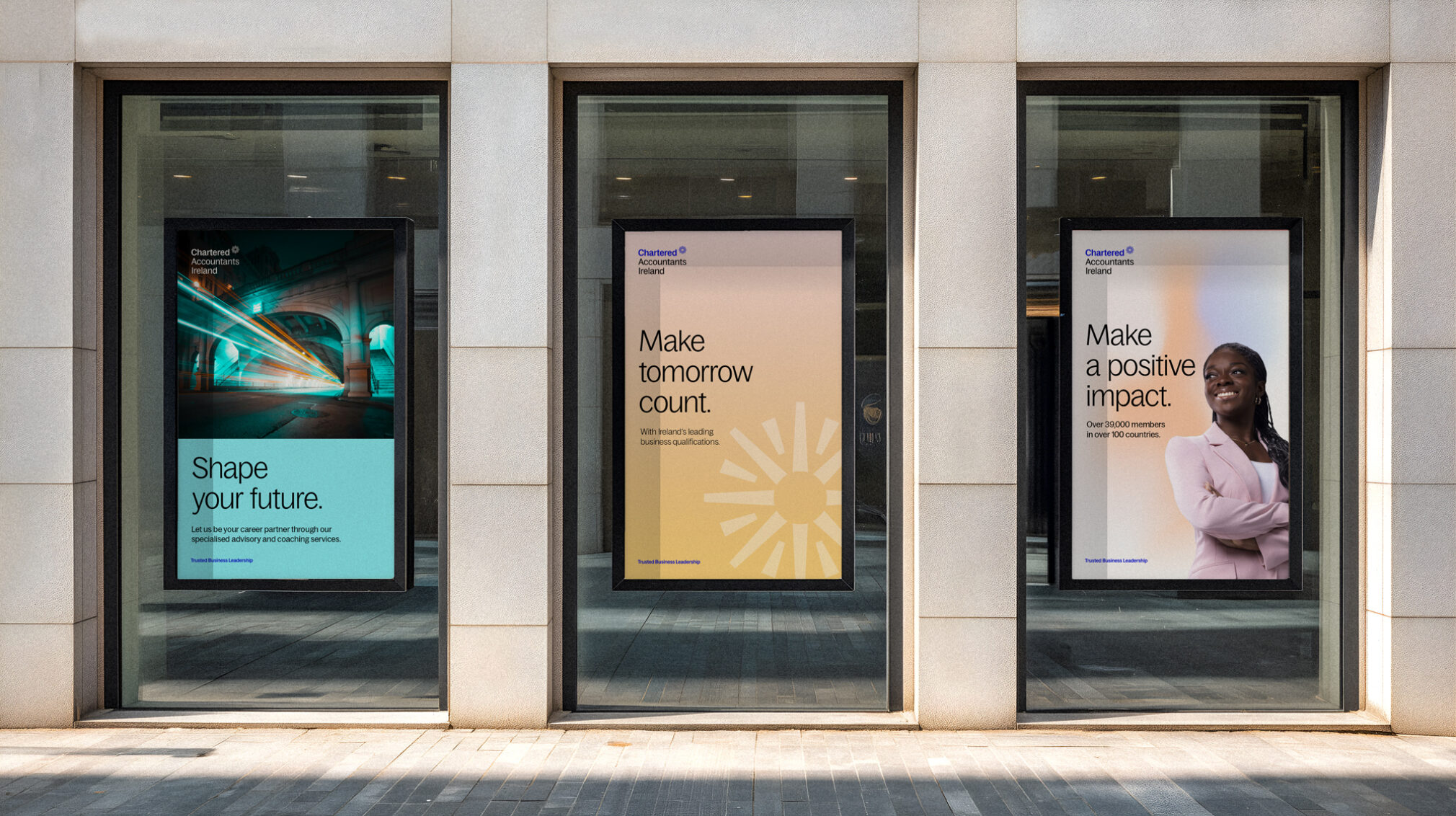 Chartered Accountants Ireland Triple poster