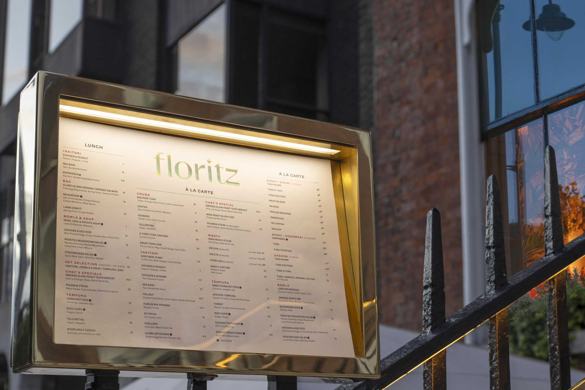 Floritz menu box exterior