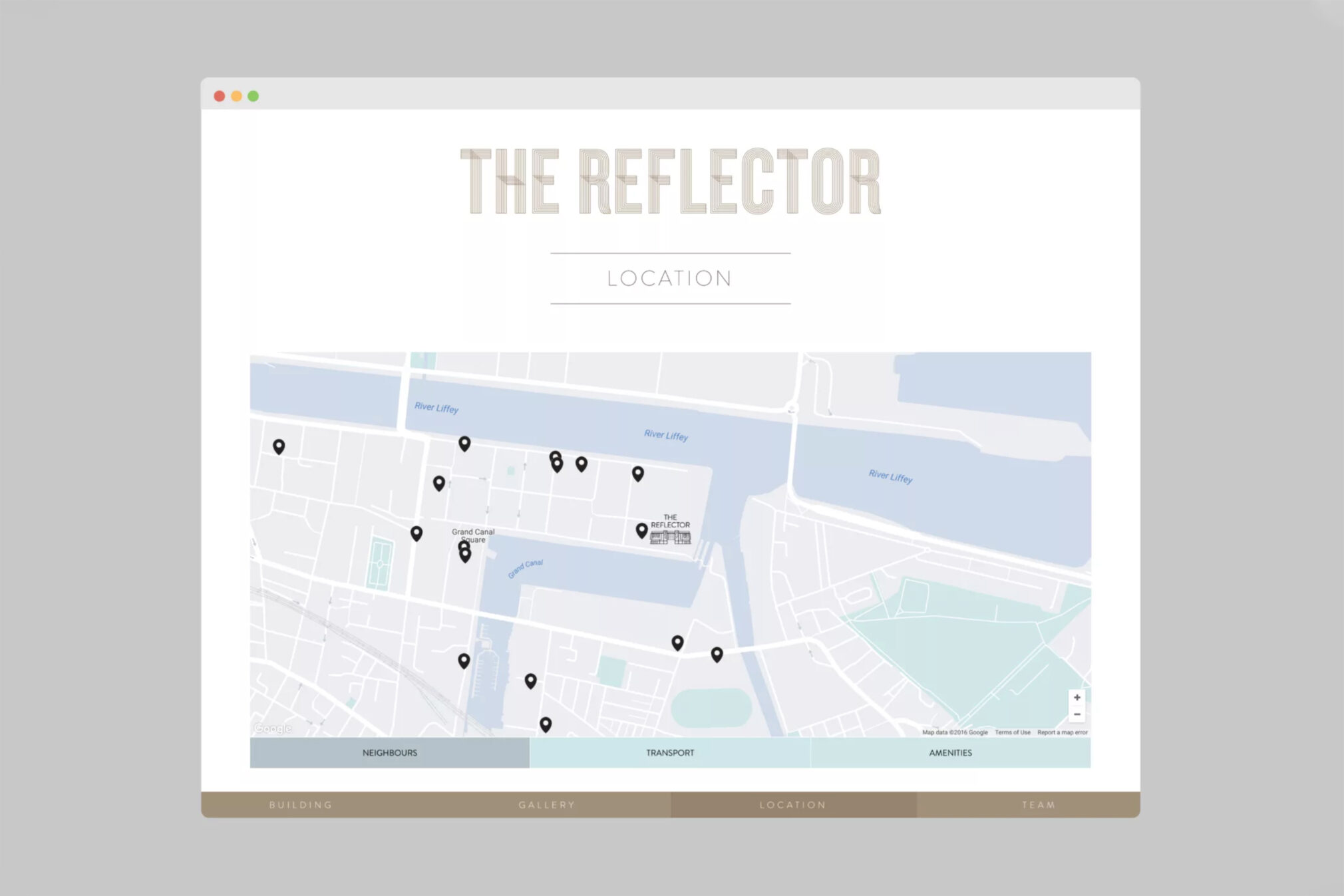 The Reflector site map